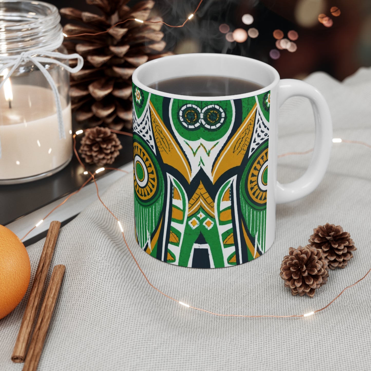 Ceramic Mug 11oz - Sankofa Dreamscape Design