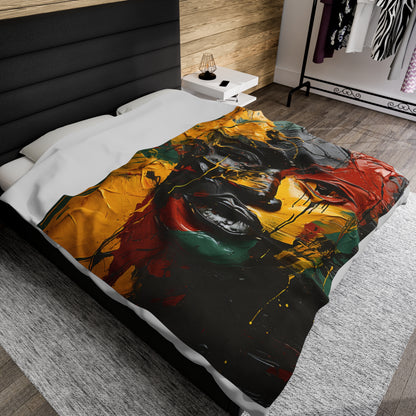 Velveteen Plush Blanket - Resilient Beauty Design