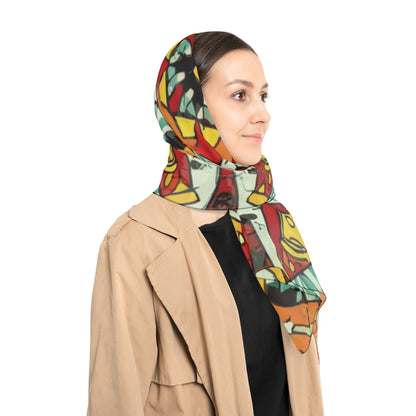 Unisex Poly Scarf - Colours Of Adwa Design