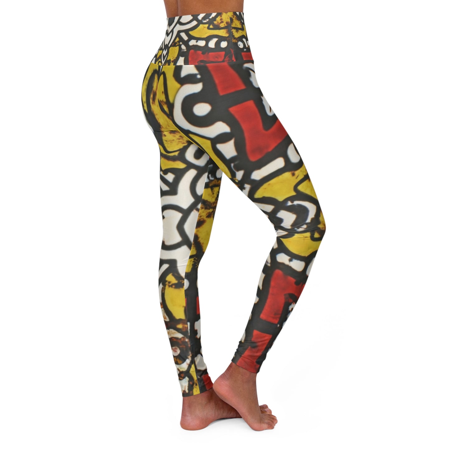 High Waisted Leggings - Eternal Glow Design