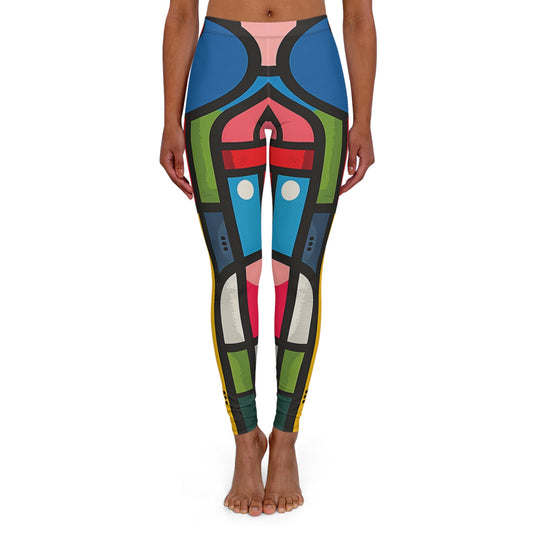 Women's Spandex Leggings - Renewed Hearts Design