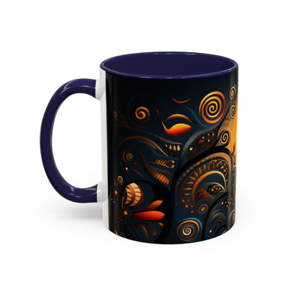 Accent Coffee Mug, 11oz - Sunrise Harmony Design