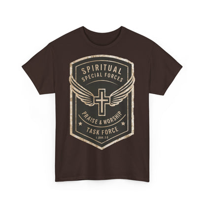 Unisex Heavy Cotton T-shirt - Spiritual Wars Praise & Worship