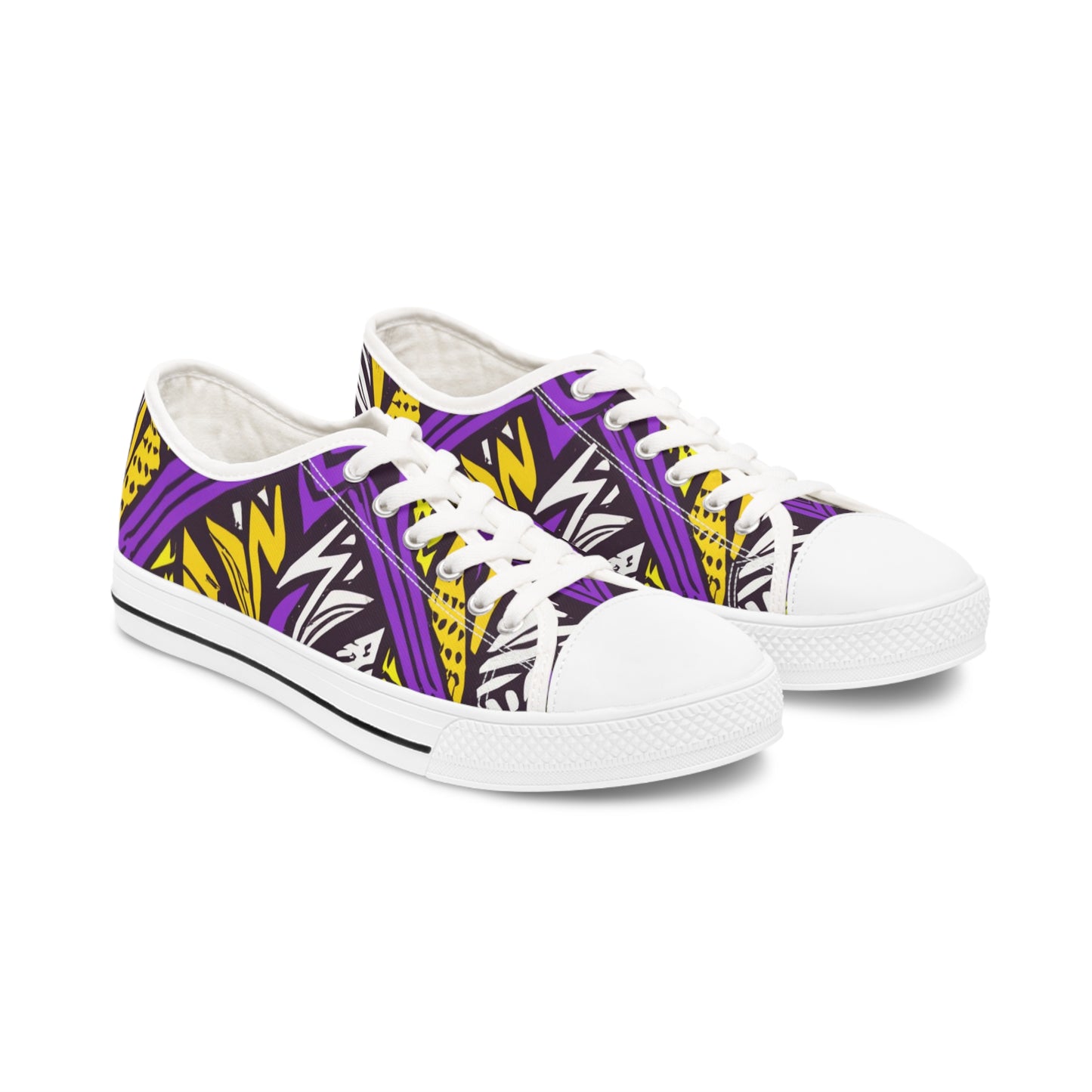 Women's Low Top Sneakers - Crown of Life Design