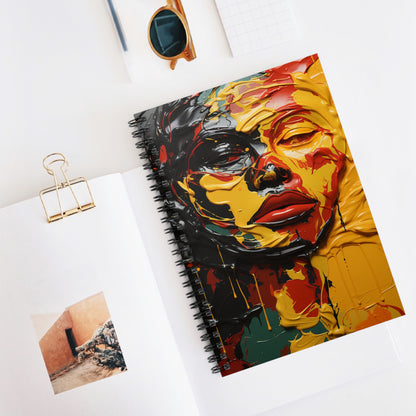 Spiral Notebook - Ruled Line - Mother Africa Design