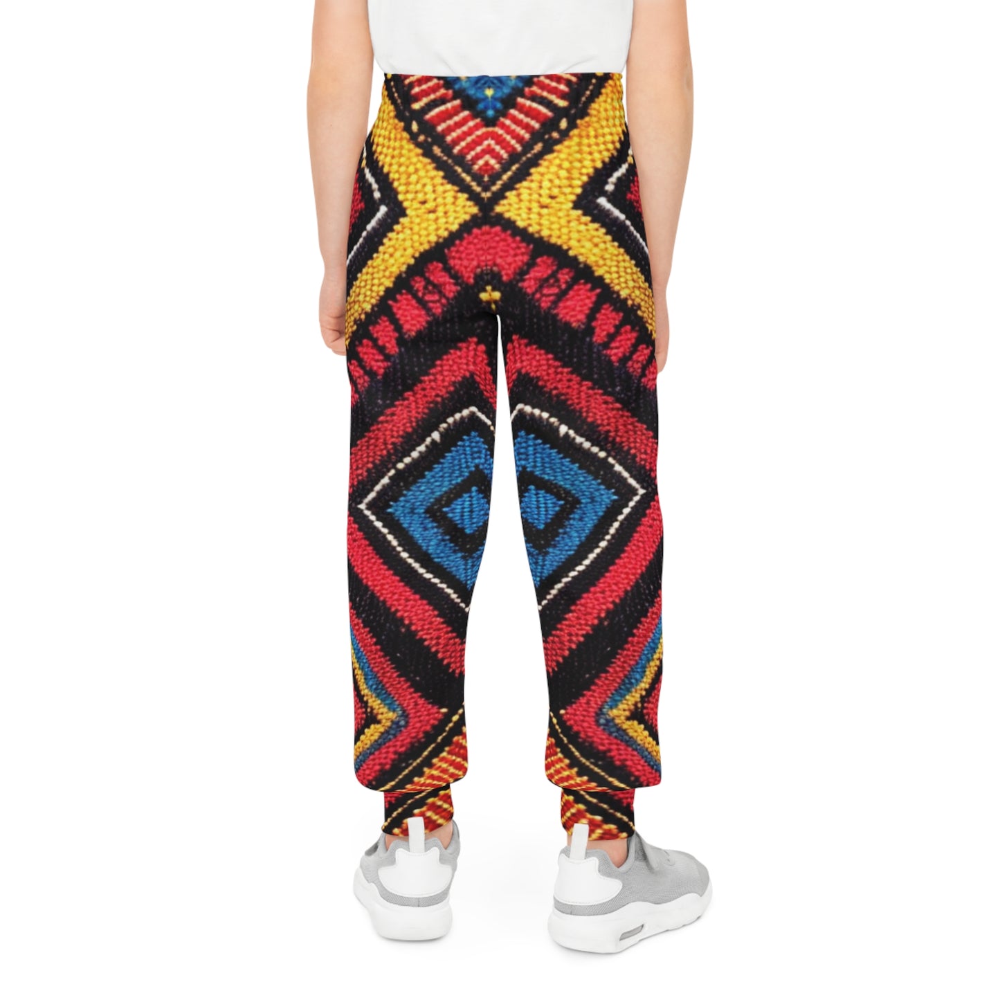 Unisex Youth Joggers - Vivid Weave Design