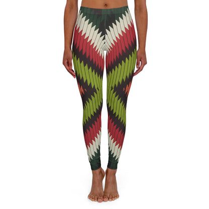 Women's Spandex Leggings - Covenant Flame Design