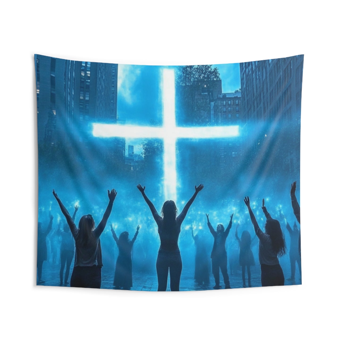 Indoor Wall Tapestries - City Light Gathering Design