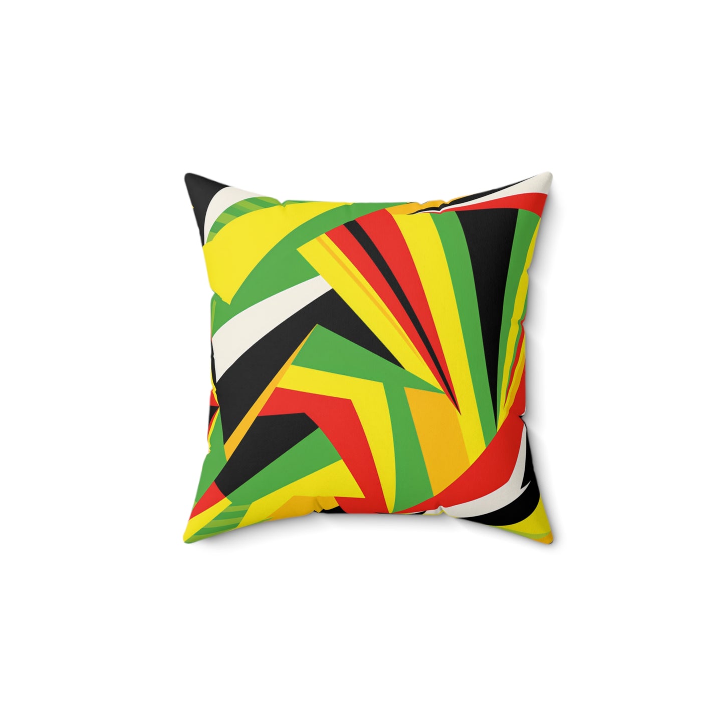 Spun Polyester Square Pillow - Zimbo Stripes Design