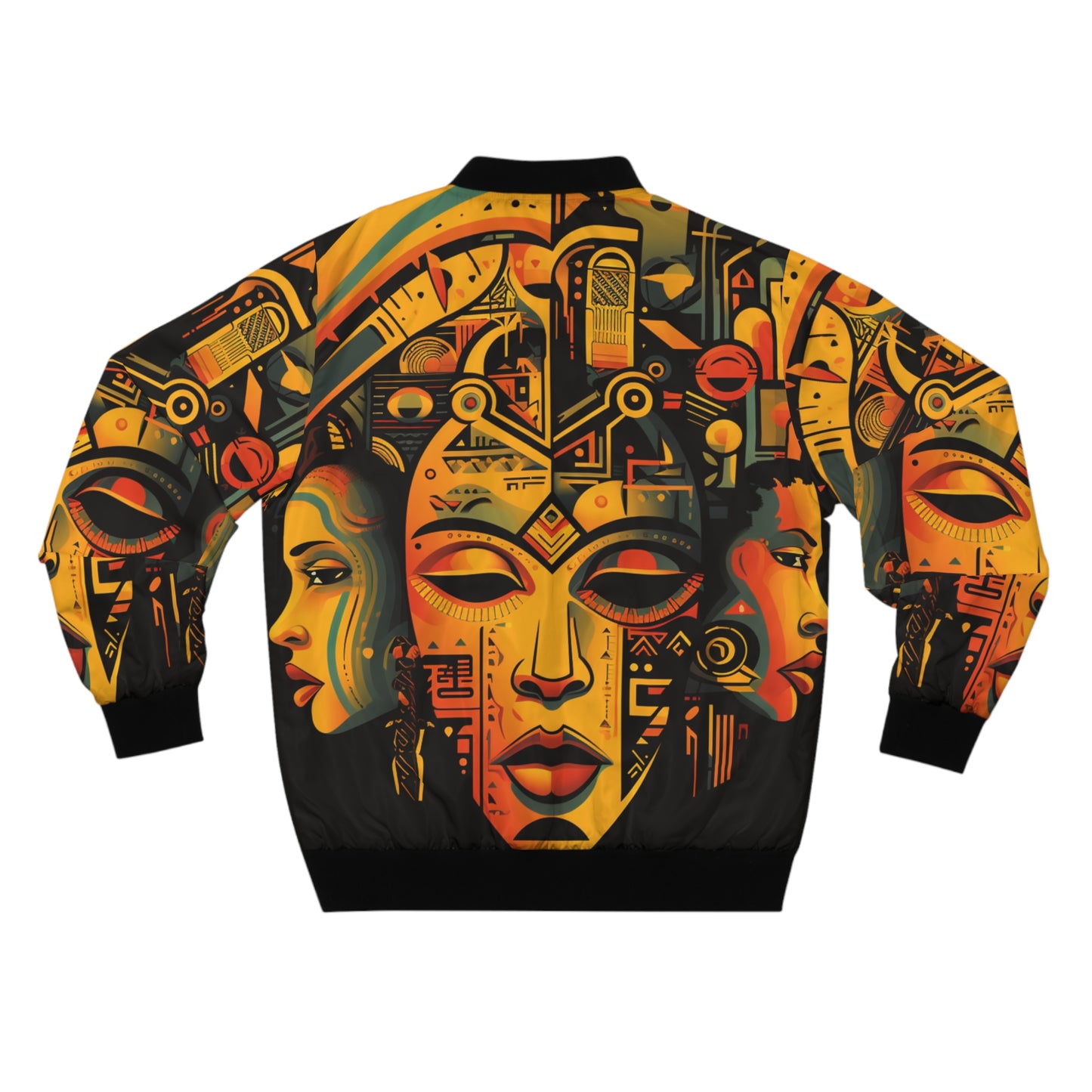 Men's Bomber Jacket - Faces of Wisdom Design