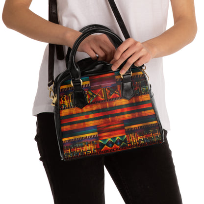 Shoulder Handbag - Colours Of Kumasi Design