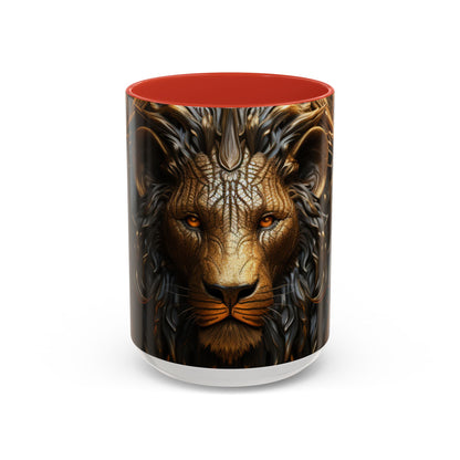 Accent Coffee Mug, 11oz - Lion of Majesty Design