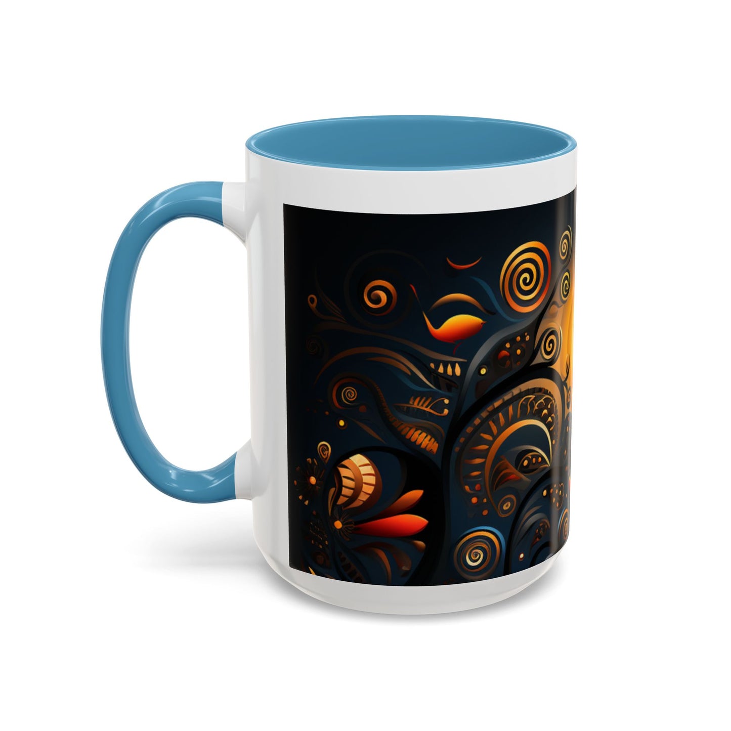 Accent Coffee Mug, 11oz - Sunrise Harmony Design