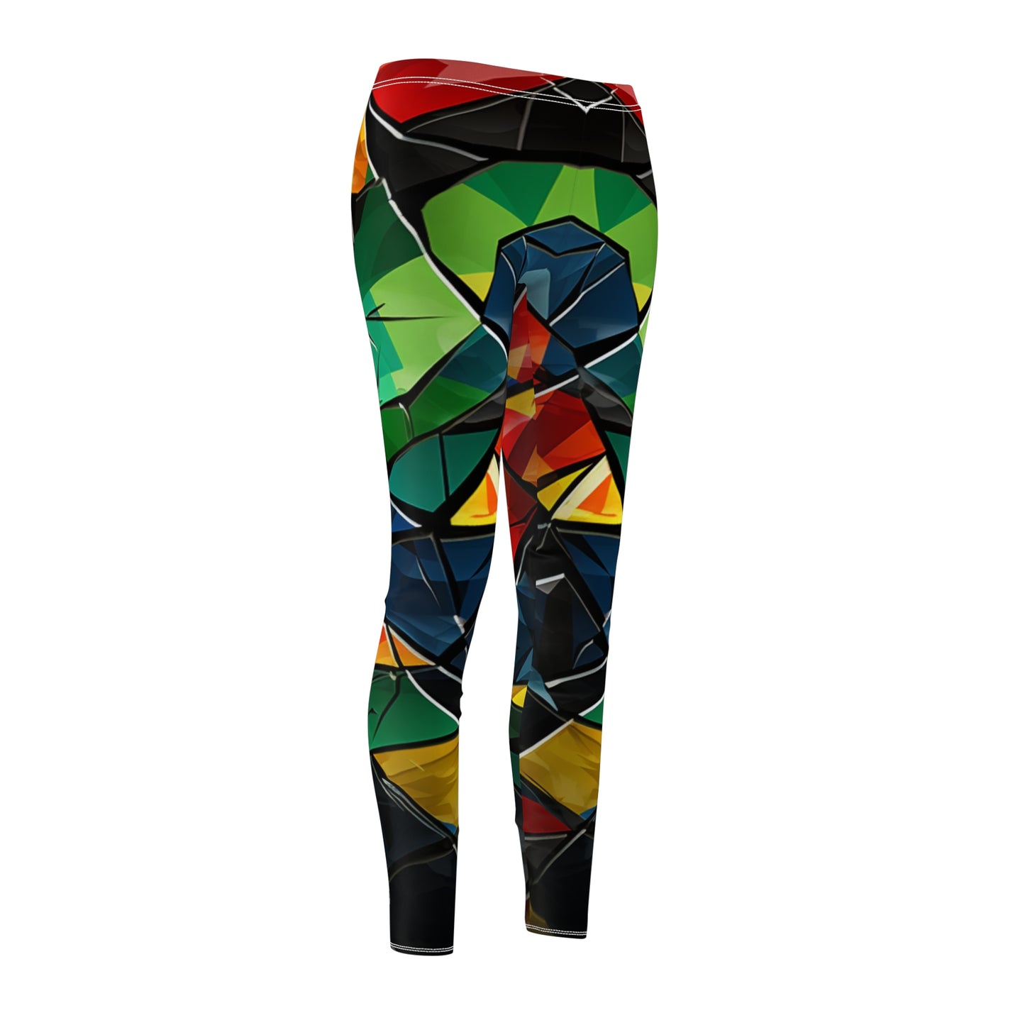Women's Cut & Sew Casual Leggings - Roots of Faith Design