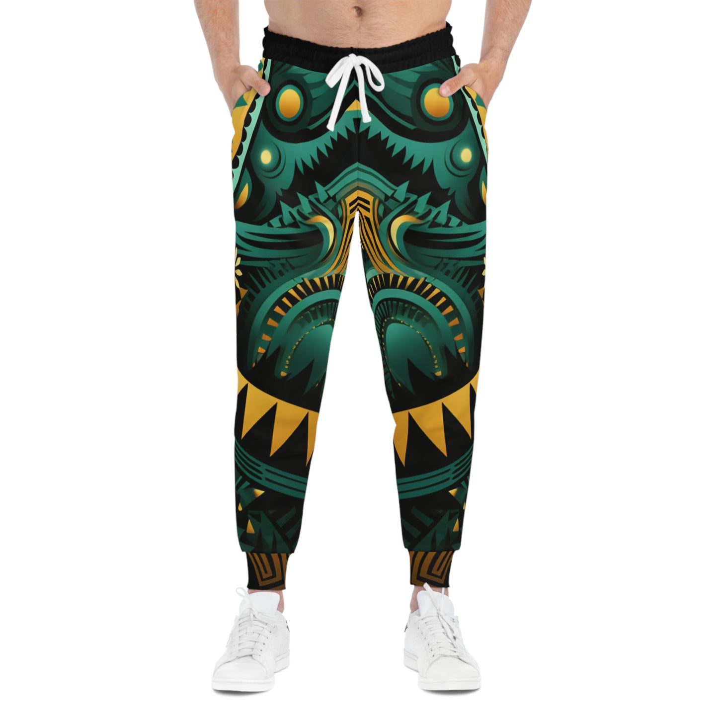 Athletic Joggers - African Emerald Design