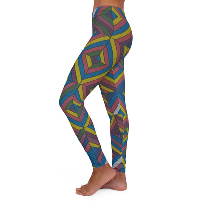 Women's Spandex Leggings - Harvest Glow Design