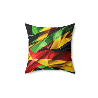 Spun Polyester Square Pillow - Colours Of Zion