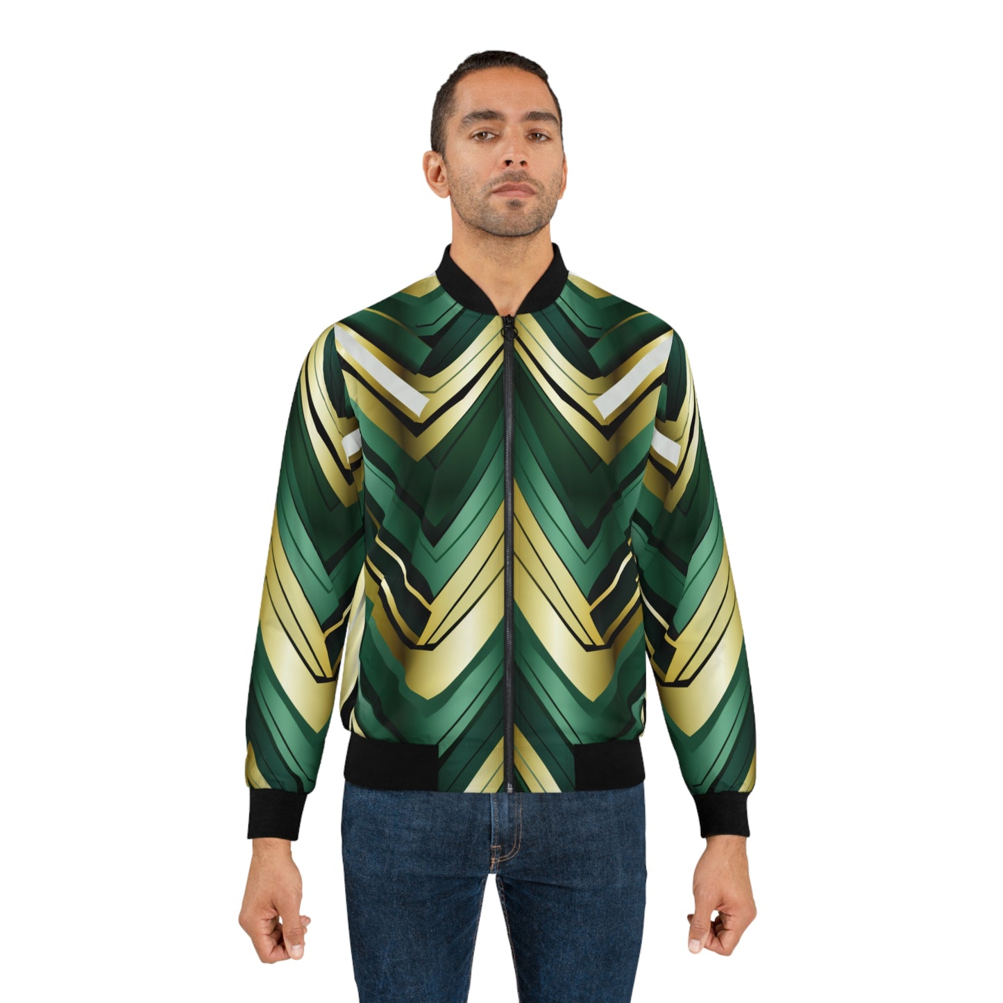 Men's Bomber Jacket - Chevron Unity Design