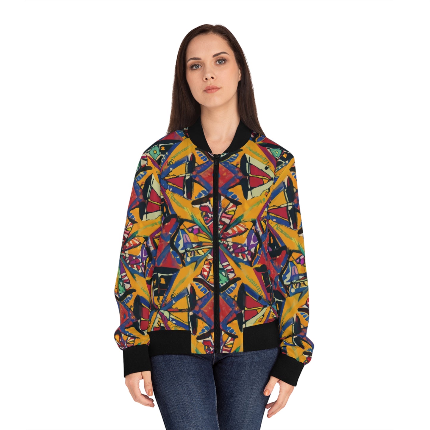 Women's Bomber Jacket - Unshakable Hope Design