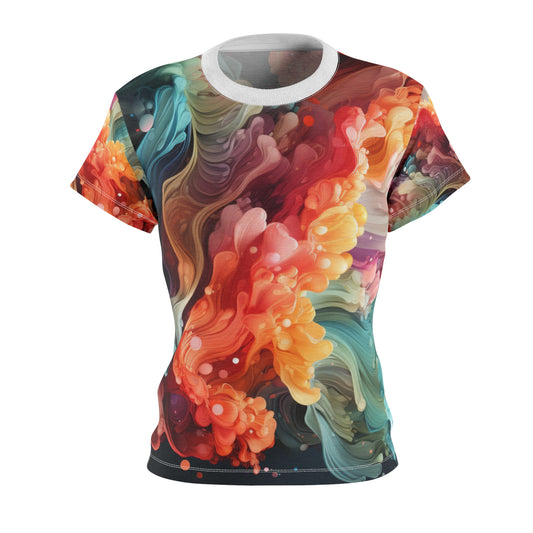 Women's Cut & Sew Tee - Happy Clappa Clouds