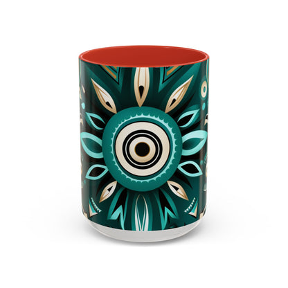 Accent Coffee Mug, 11oz - Flourishing Spirit Design