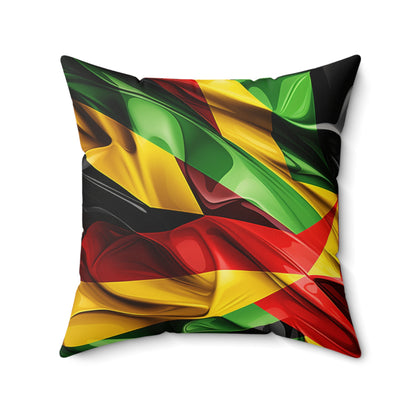 Spun Polyester Square Pillow - Colours Of Zion