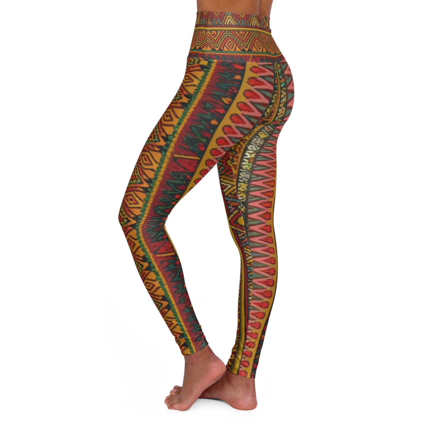 High Waisted Leggings - Love's Legacy - Harmony Flames Design