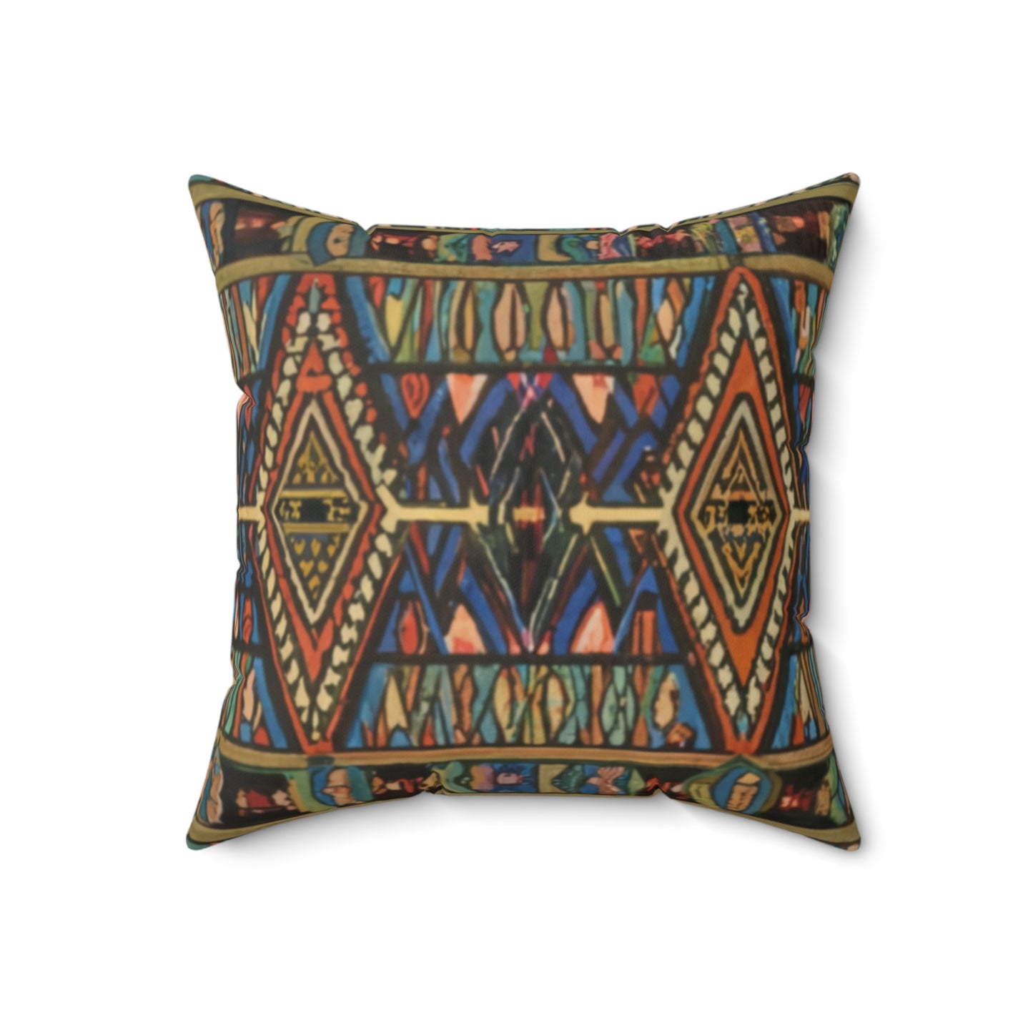 Spun Polyester Square Pillow - Radiance of Creation Design