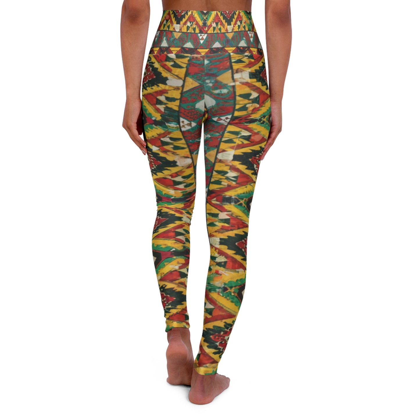 High Waisted Leggings - Vibrant Covenant Design